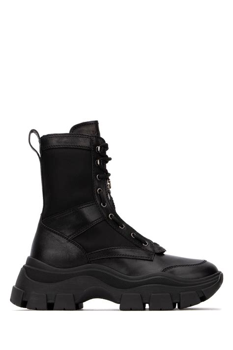 prada hiking boots velvet|prada black chunky combat boots.